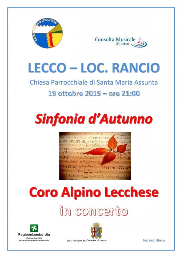 2019 10 19 LECCO SINFONIA DAUTUNNO LOCANDINA A4